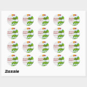 kerstboom ronde sticker (Vel)