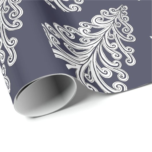 Kerstboom, rondgeknipt cadeaupapier (Rol Hoek)