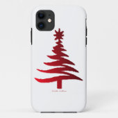 Kerstboom Rood Case-Mate iPhone Case (Achterkant)