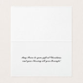 Kerstboom Rood en Goudkersttenten Kaart (Binnenkant ongevouwen)