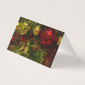 Kerstboom Rood en Goudkersttenten Kaart (Achterkant)