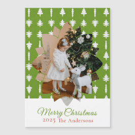 Kerstboom Rood Foto Vakantie Magnetisch 