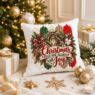 Kerstboom Rood Groen Citaat Decoratiekussen Kussen