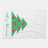 Kerstboom Rood Kerst Kerst Keuken Theedoek (Horizontaal)