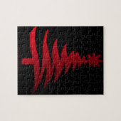 Kerstboom Rood Legpuzzel (Horizontaal)