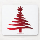 Kerstboom Rood Muismat (Voorkant)