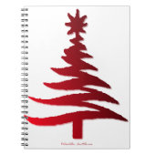 Kerstboom Rood Notitieboek (Voorkant)