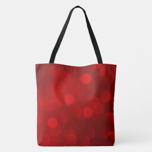 Kerstboom Rood Sparkly zijn Merry Canvas tas (Achterkant)