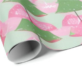 Kerstboom Roze cadeau Wrap Verjaardag Vakantie Cadeaupapier (Rol Hoek)