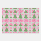Kerstboom Roze cadeau Wrap Verjaardag Vakantie Inpakpapier Vel (Voorkant 3)