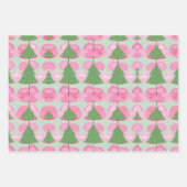 Kerstboom Roze cadeau Wrap Verjaardag Vakantie Inpakpapier Vel (Voorkant 2)