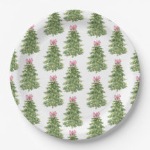 Kerstboom Roze Kerst Party Papier Bord