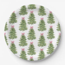 Kerstboom Roze Kerst Party Papier Bord