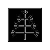 kerstboom rubberstempel (Afrduk)