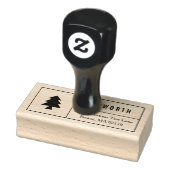 kerstboom rubberstempel (Stempel)