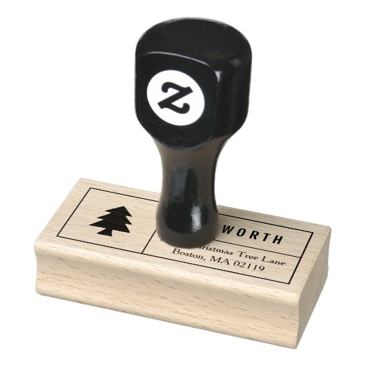 kerstboom rubberstempel (Stempel)