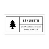 kerstboom rubberstempel (Afrduk)