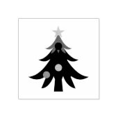 kerstboom rubberstempel (Afrduk)