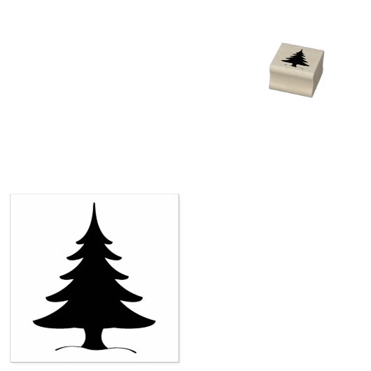 kerstboom rubberstempel (Gestempeld)