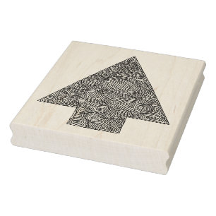 kerstboom rubberstempel
