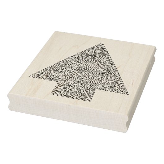 kerstboom rubberstempel (Stempel)