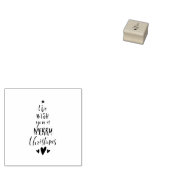 kerstboom rubberstempel (Gestempeld)