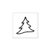 kerstboom rubberstempel (Afrduk)