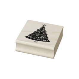 kerstboom rubberstempel