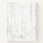 kerstboom Rustic Weathered Wood Family Recipe Notitieboek (Achterkant)