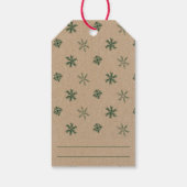 Kerstboom Rustiek Gepersonaliseerd Cadeaulabel (Achterkant)