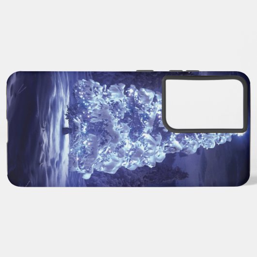 kerstboom samsung galaxy hoesje (Achterkant horizontaal)