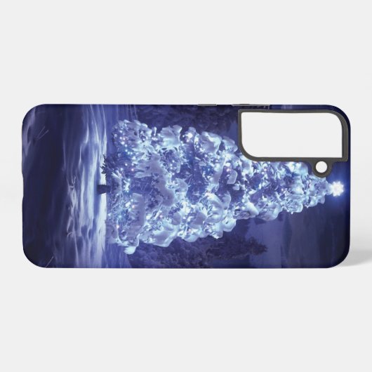 kerstboom samsung galaxy hoesje (Achterkant horizontaal)