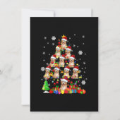 kerstboom Santa Cavapoo kerstlicht zant Kaart (Voorkant)