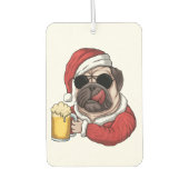 kerstboom santa claus costuum bier hondenpug luchtverfrisser (Voorkant)
