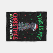 Kerstboom Santa Duitse Kortharige Pointer Dog Chr Fleece Deken (Voorkant (Horizontaal))