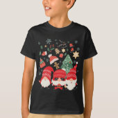 Kerstboom Santa Hat Funny Gnomes Santa Kerstmis T-shirt (Voorkant)