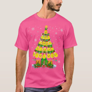 kerstboom Santa Pineappels Xmas Light Vegan L T-shirt