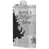 Kerstboom Santas Helper Gezegde Heupfles (Links)