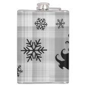 Kerstboom Santas Helper Gezegde Heupfles (Achterkant)