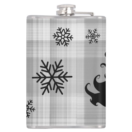 Kerstboom Santas Helper Gezegde Heupfles (Achterkant)