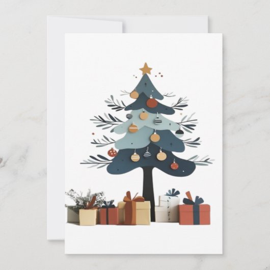 kerstboom save the date (Voorkant)