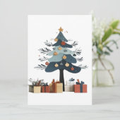 kerstboom save the date (Staand voorkant)