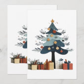 kerstboom save the date (Voorkant / Achterkant)
