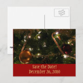 Kerstboom Save the Date Briefkaart (Voorkant / Achterkant)