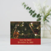 Kerstboom Save the Date Briefkaart (Staand voorkant)