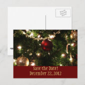 Kerstboom Save the Date Briefkaart (Voorkant / Achterkant)