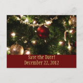 Kerstboom Save the Date Briefkaart (Voorkant)