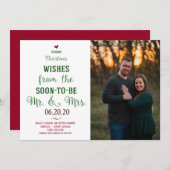 Kerstboom Save the Date Kaart (Voorkant / Achterkant)