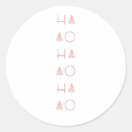 Kerstboom Scandi Minimalistisch Eenvoudig Kerstfee Ronde Sticker