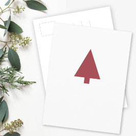 kerstboom | Scandi-minimalistische eenvoudige Bour Briefkaart